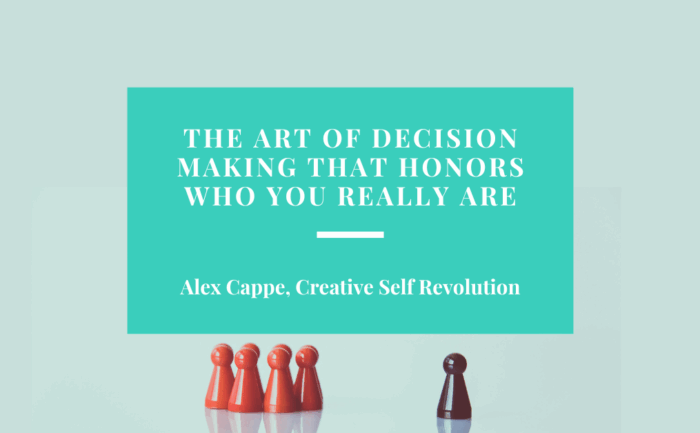 decision making, life reinvention